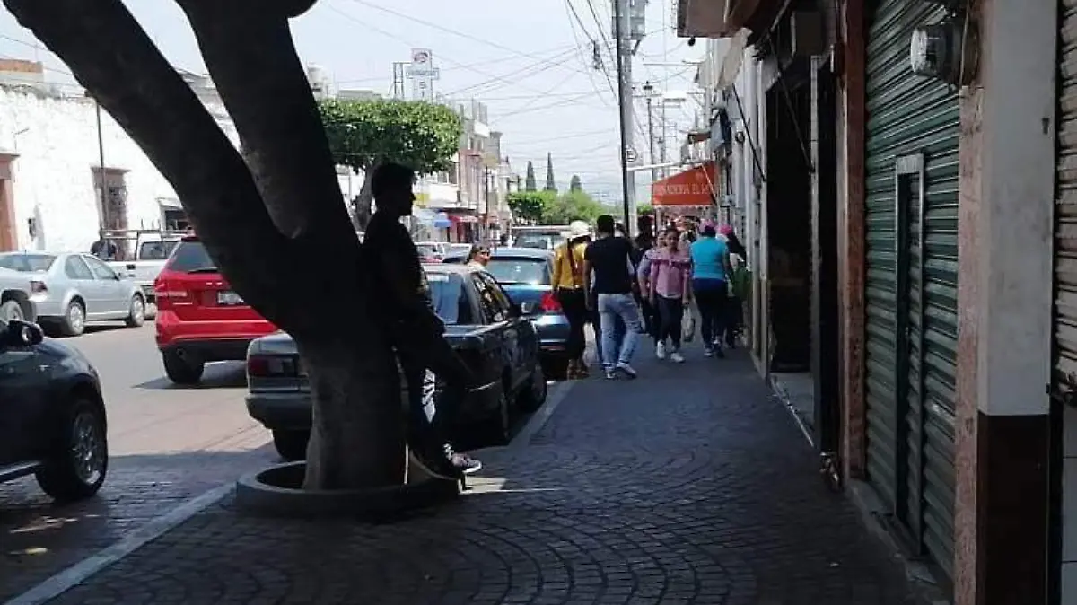 Pandemia por Covid-19 golpea fuertemente a comercio.  Foto Luis Luévanos  El Sol de San Juan del Río